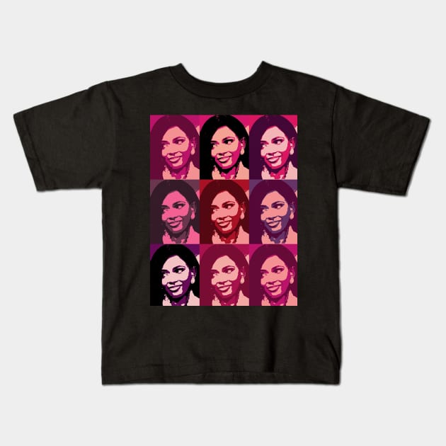 Crushed out on Jasmine Crockett - in plums Kids T-Shirt by Tainted